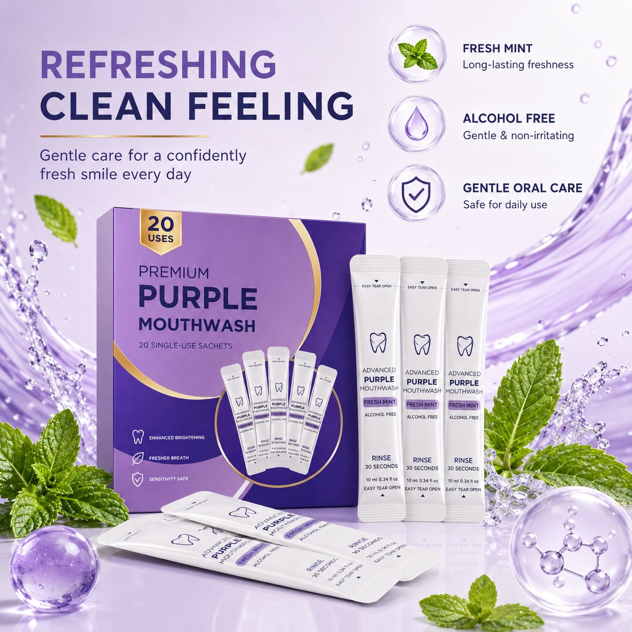 Purple Mouthwash
