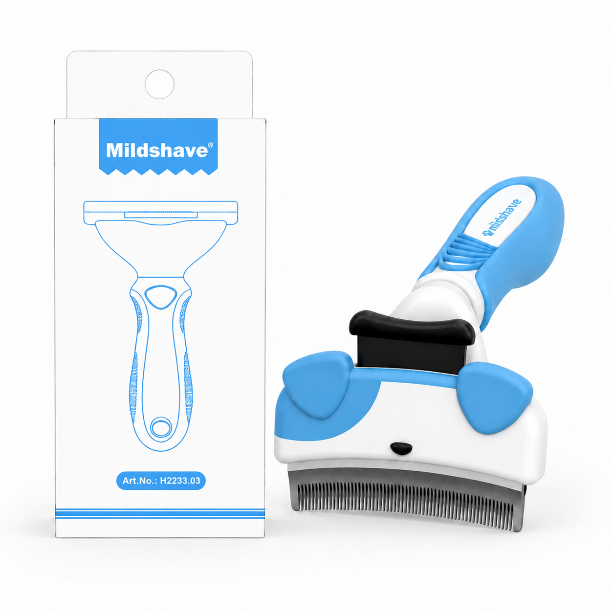 Mildshave?? Self-Cleaning Pet Deshedding Brush