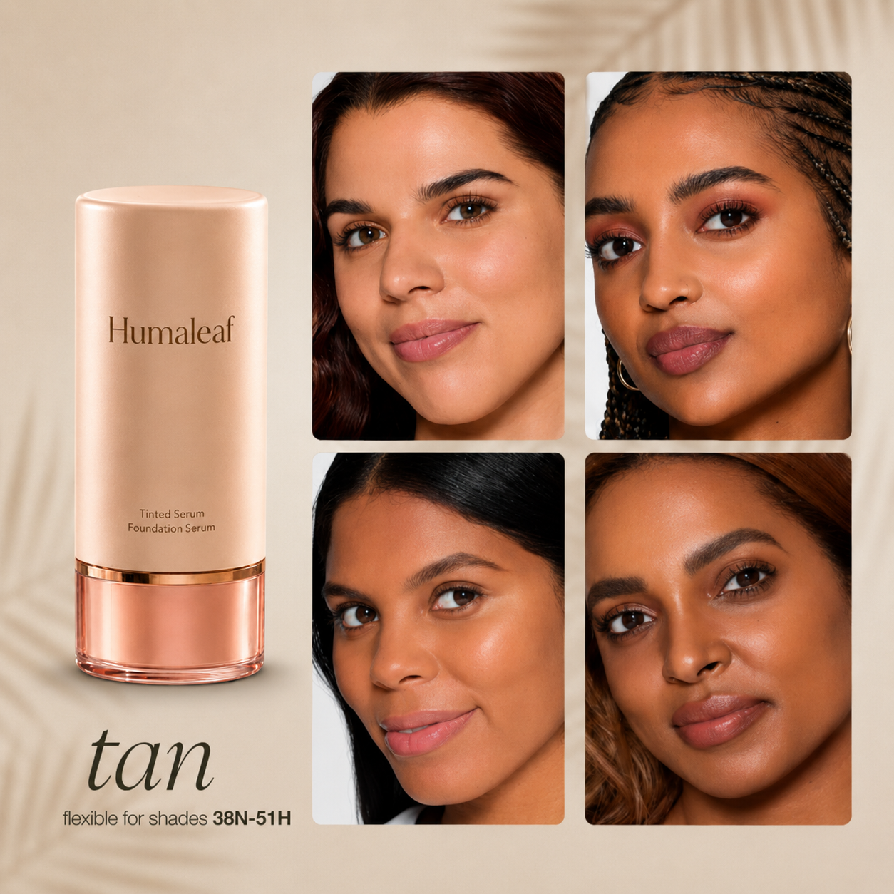 Humaleaf color-correcting tinted serum