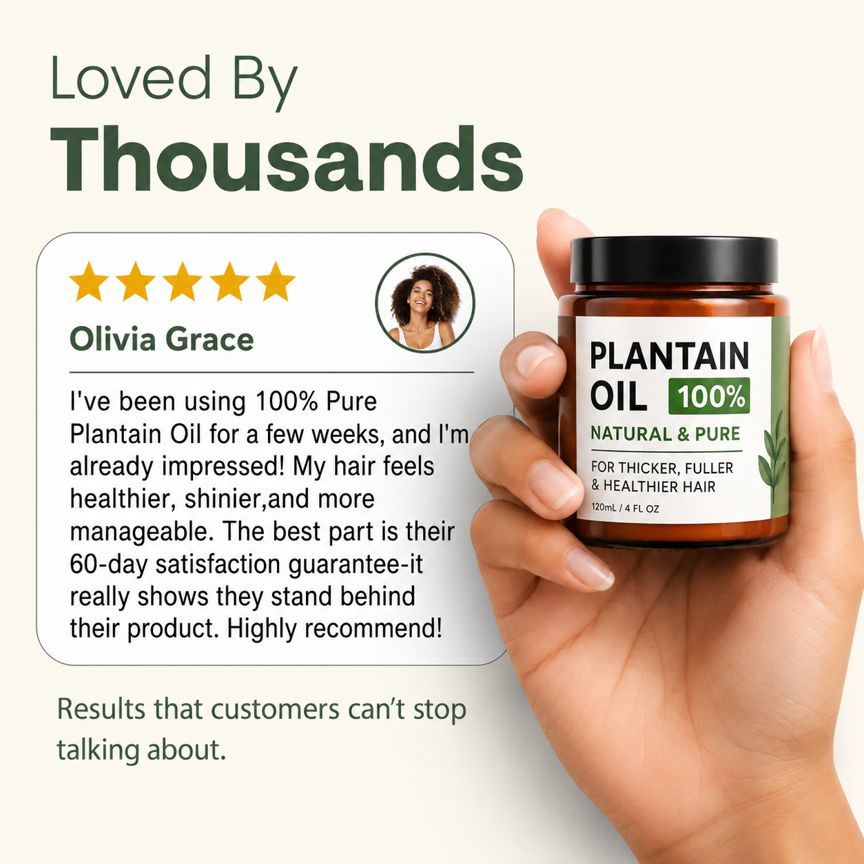 PLANTAIN Natural Hair Growth Oil