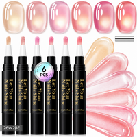 6 Colors Cat Eye One-Step Gel Pens -C