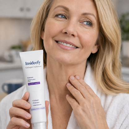 Roller Massage Neck Cream 🧴 Collagen & Hyaluronic Acid | Firms Neck, Reduces Wrinkles & Double Chin✨