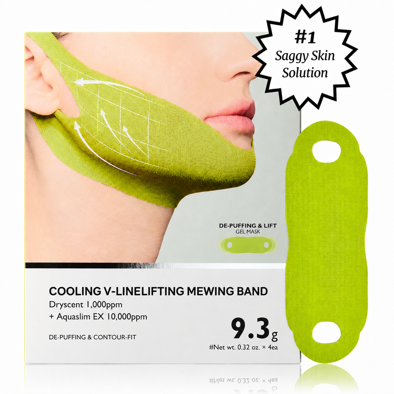 COOLING V-LINELIFTING MEWING BAND (4x Masks Per Pack)