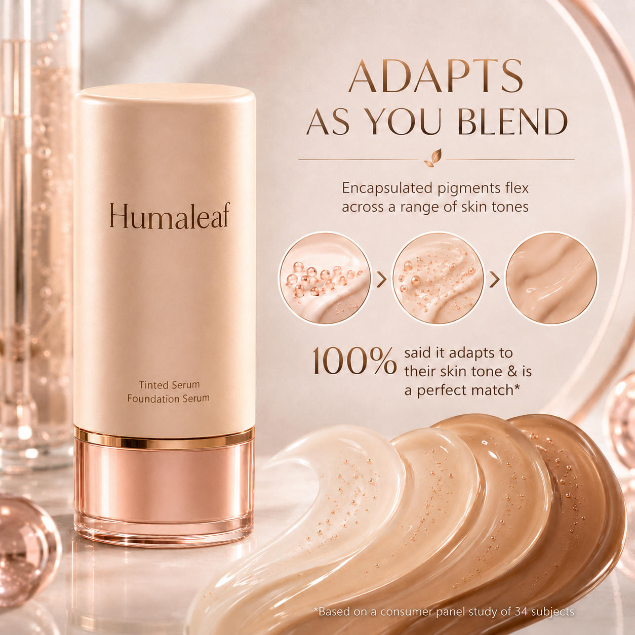 Humaleaf color-correcting tinted serum