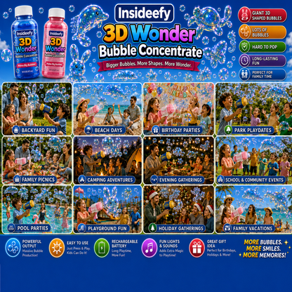Insideefy® Super 3D Wonder Bubble Concentrate —— Animal & Ocean Fantasy Theme