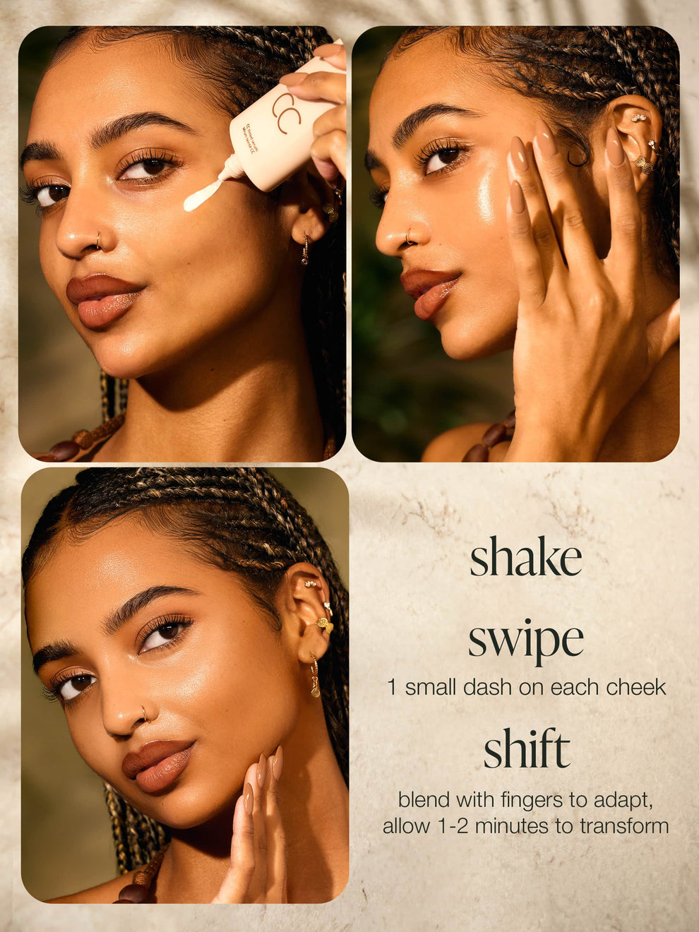 Humaleaf color-correcting tinted serum