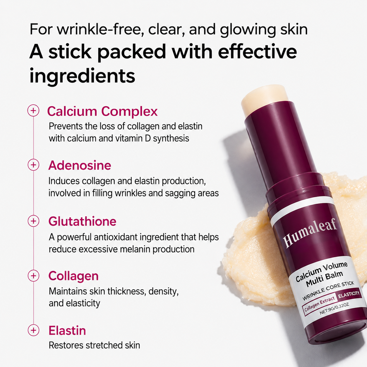 🔥LAST DAY 50% OFF!!✨ Buy More, Save More｜Smooth, Firm & Glow with Humaleaf Multi Balm 💜