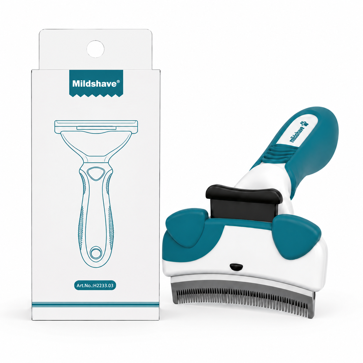 Mildshave?? Self-Cleaning Pet Deshedding Brush