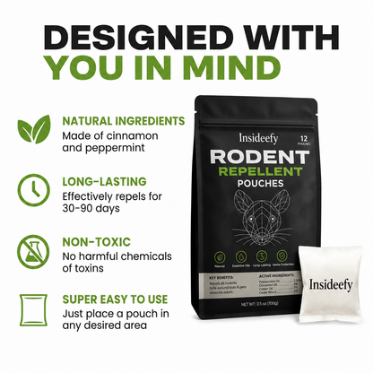 Insideefy™ Natural Rodent Repellent Pouches
