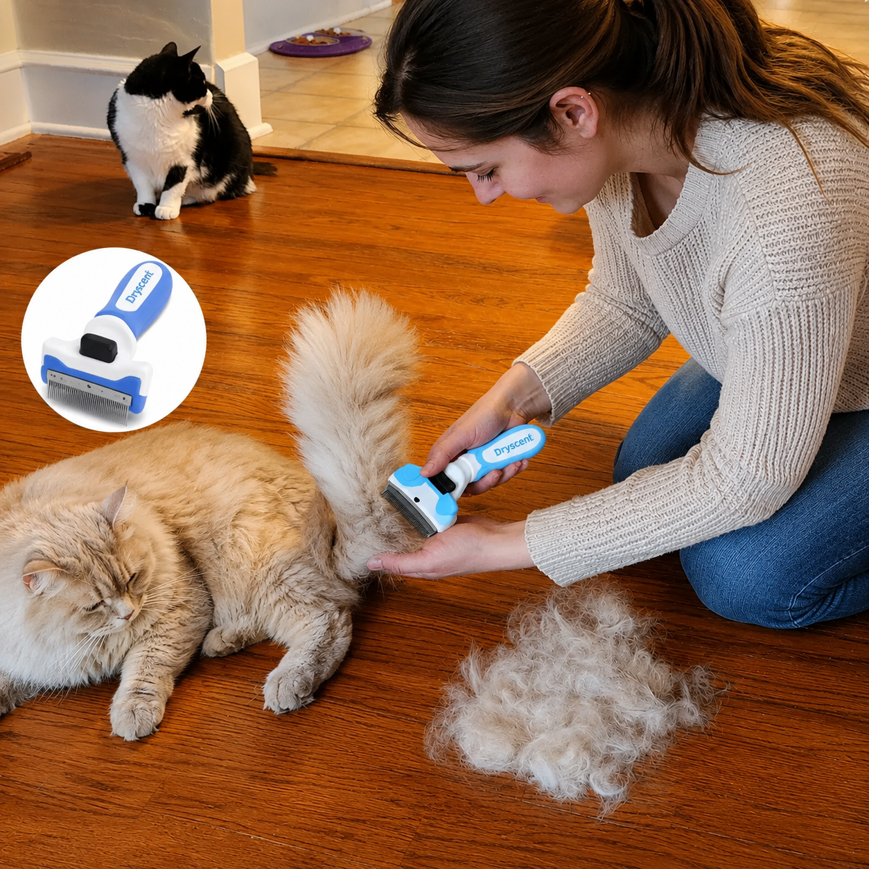 Less Shedding. Less Cleanup. More Cuddle Time.